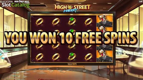 Highstreet heist free spins  Get away with the loot via respins and free spins with multipliers